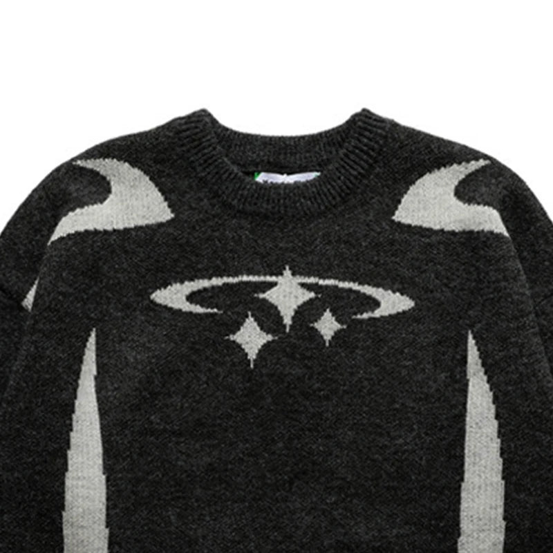 Pull Retro Y2K – Motif Étoile