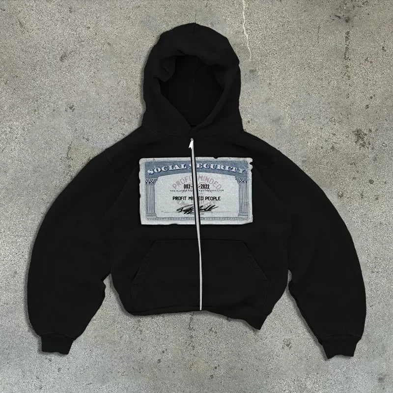 Y2K Retro Hoodie Herbst – Streetstyle Unisex