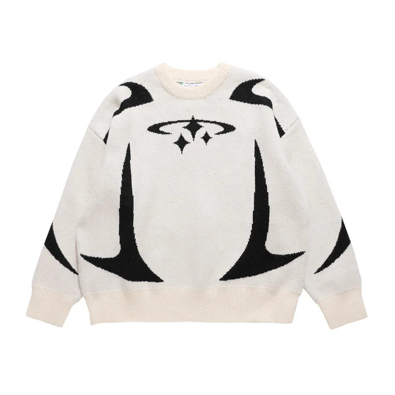 Pull Retro Y2K – Motif Étoile