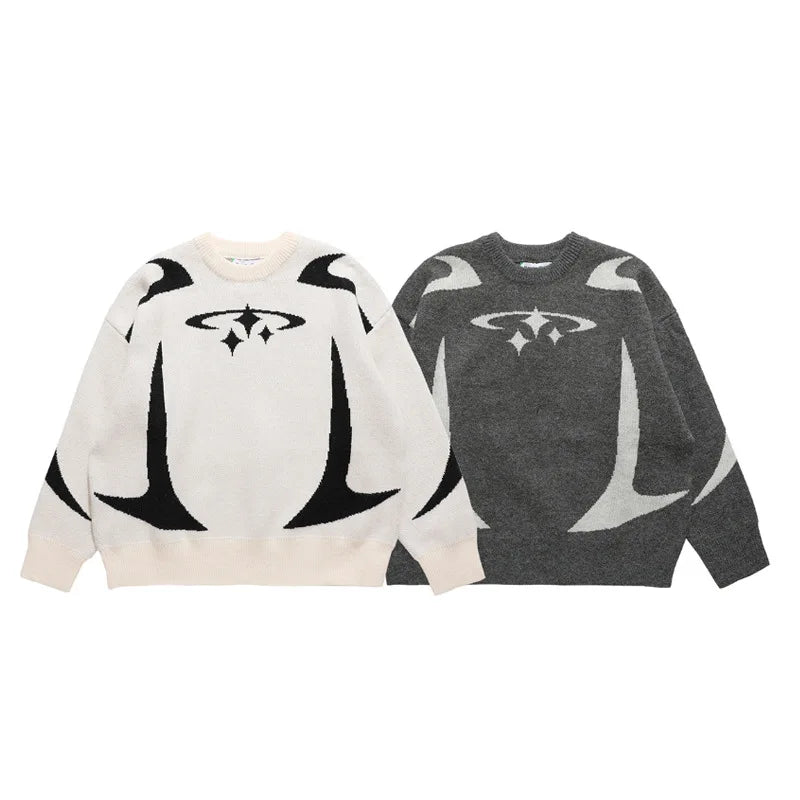 Pull Retro Y2K – Motif Étoile