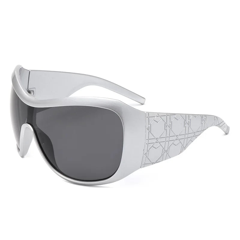 Gafas de gran tamaño Y2K