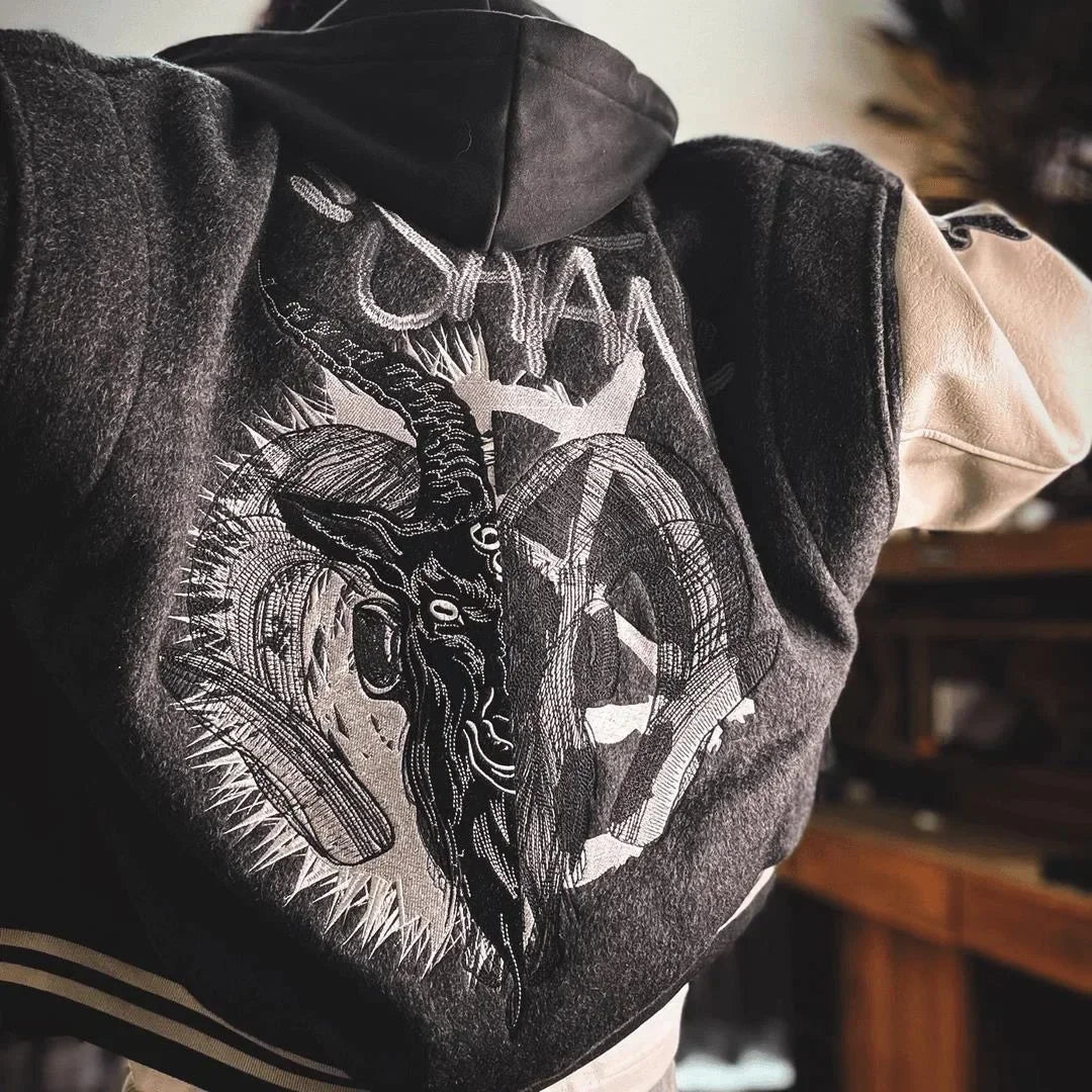 Chaqueta bordada pesada