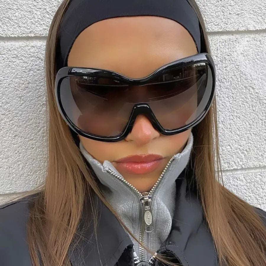 Gafas de gran tamaño Y2K
