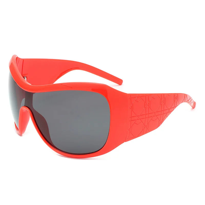 Gafas de gran tamaño Y2K