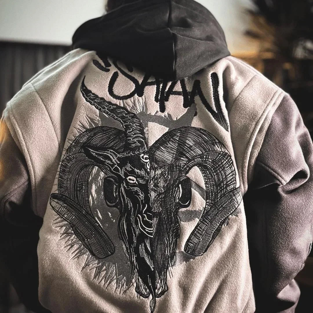 Chaqueta bordada pesada