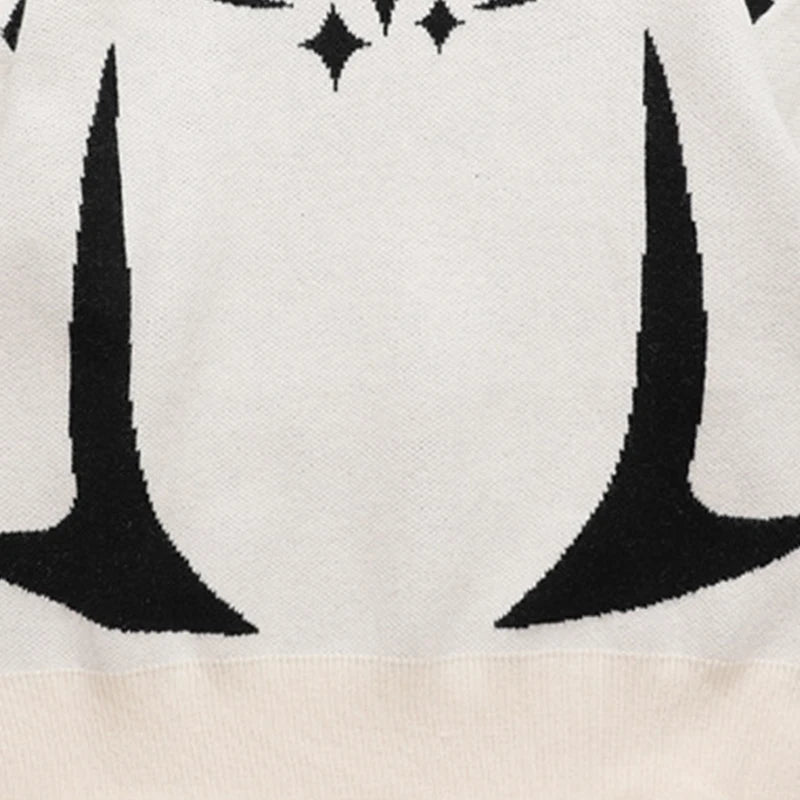 Pull Retro Y2K – Motif Étoile