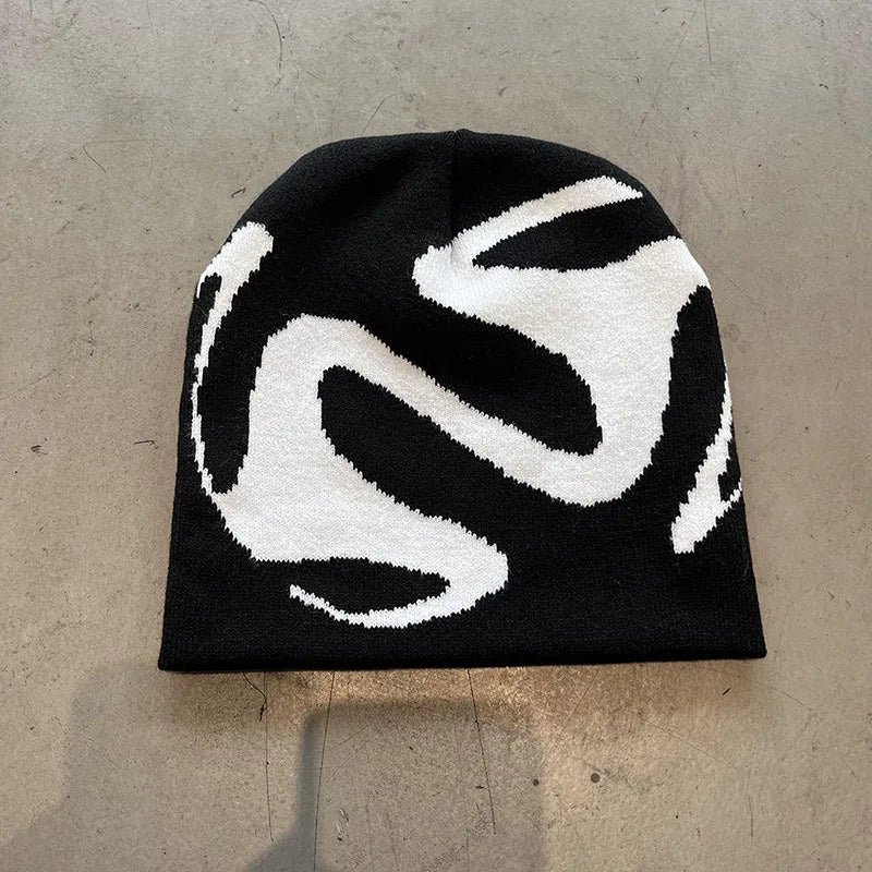 Hat Knitting Beanies Goth Tooth Caps