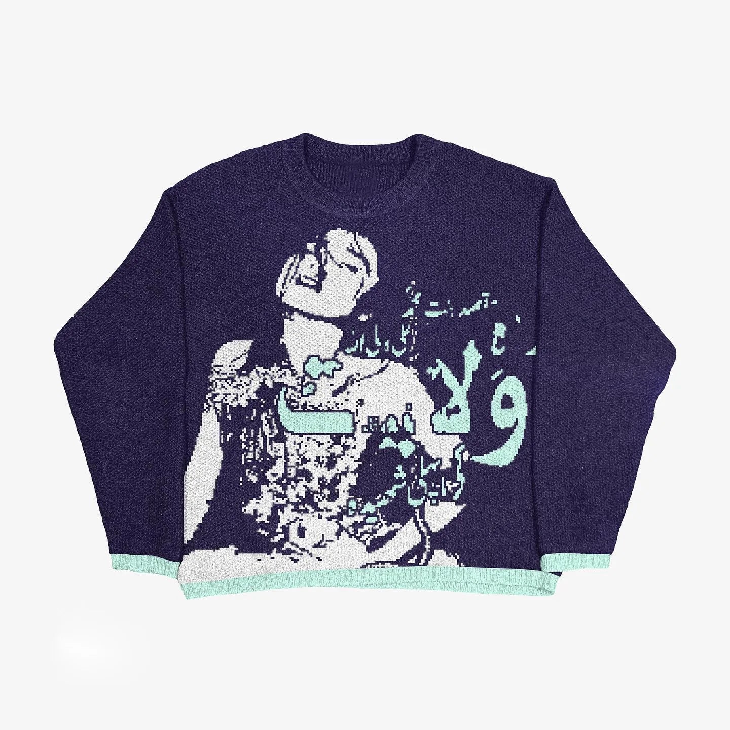 Suéter de punto estilo hip hop para hombres y mujeres