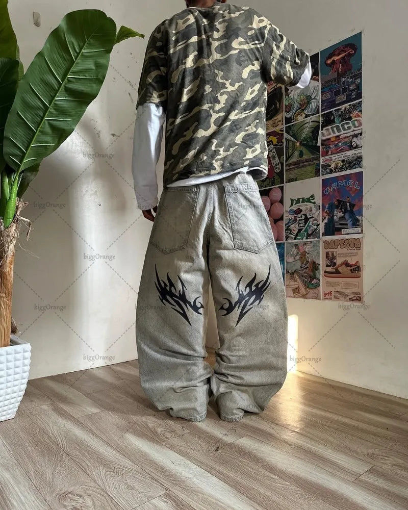 Trendy Marke Retro Streetwear Hosen