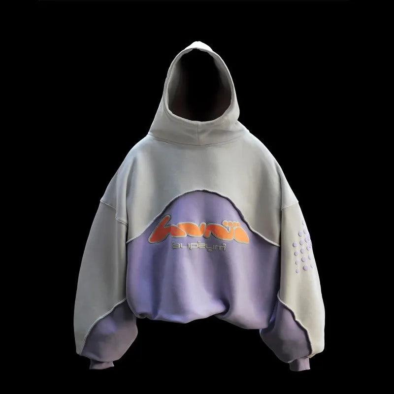 Hoodie Y2K Harajuku – Zip avec Motif Lettre