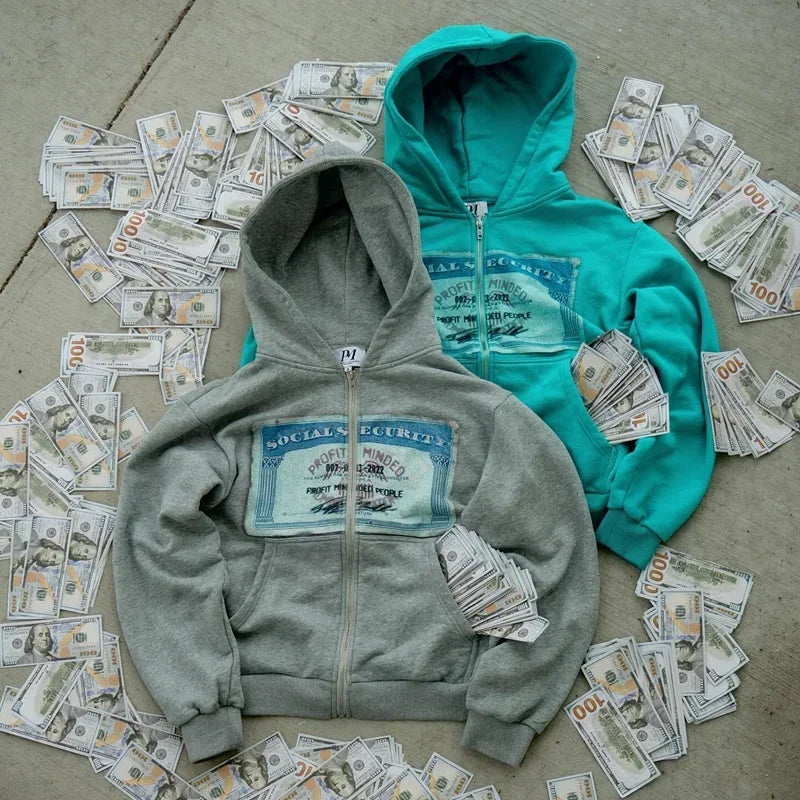 Y2K Retro Hoodie Herbst – Streetstyle Unisex