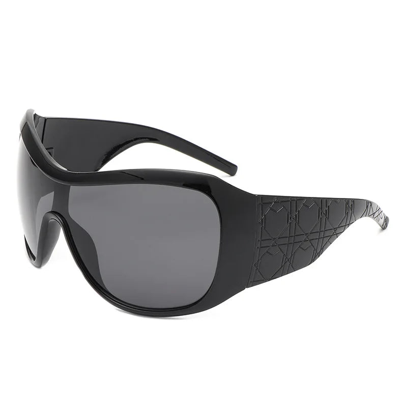 Gafas de gran tamaño Y2K