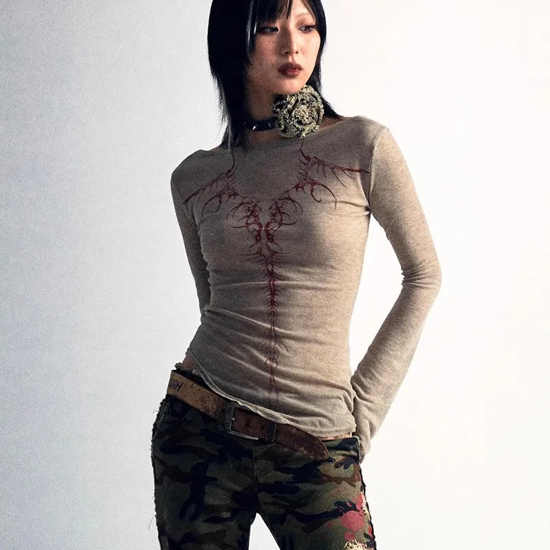 Karrcat T-Shirt Gothic Y2k